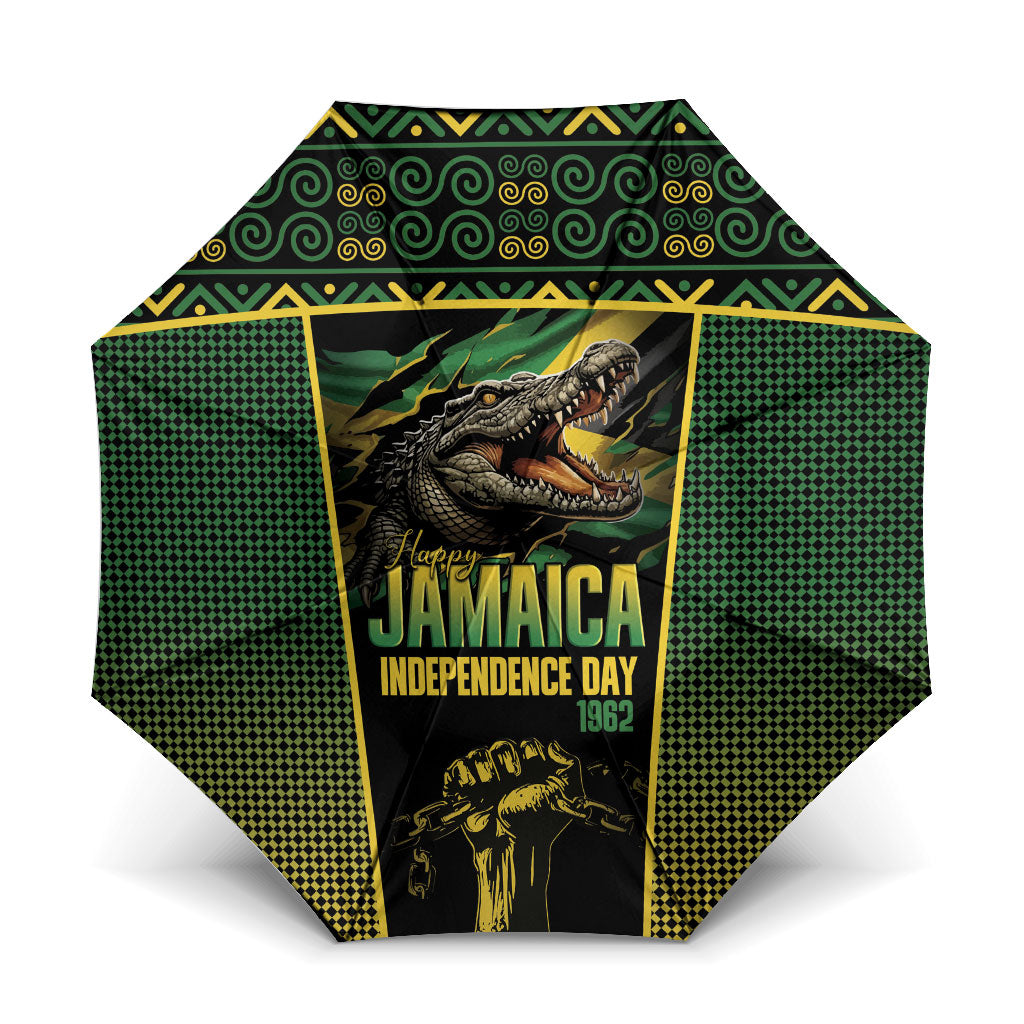 Jamaica Independence Day Umbrella Crocodile Broken Chain Freedom