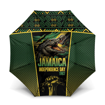 Jamaica Independence Day Umbrella Crocodile Broken Chain Freedom