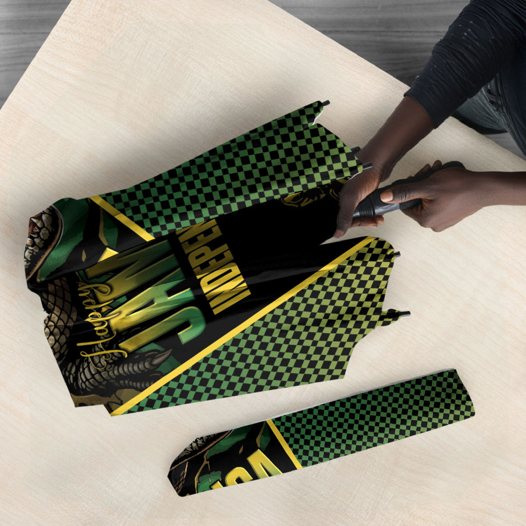Jamaica Independence Day Umbrella Crocodile Broken Chain Freedom