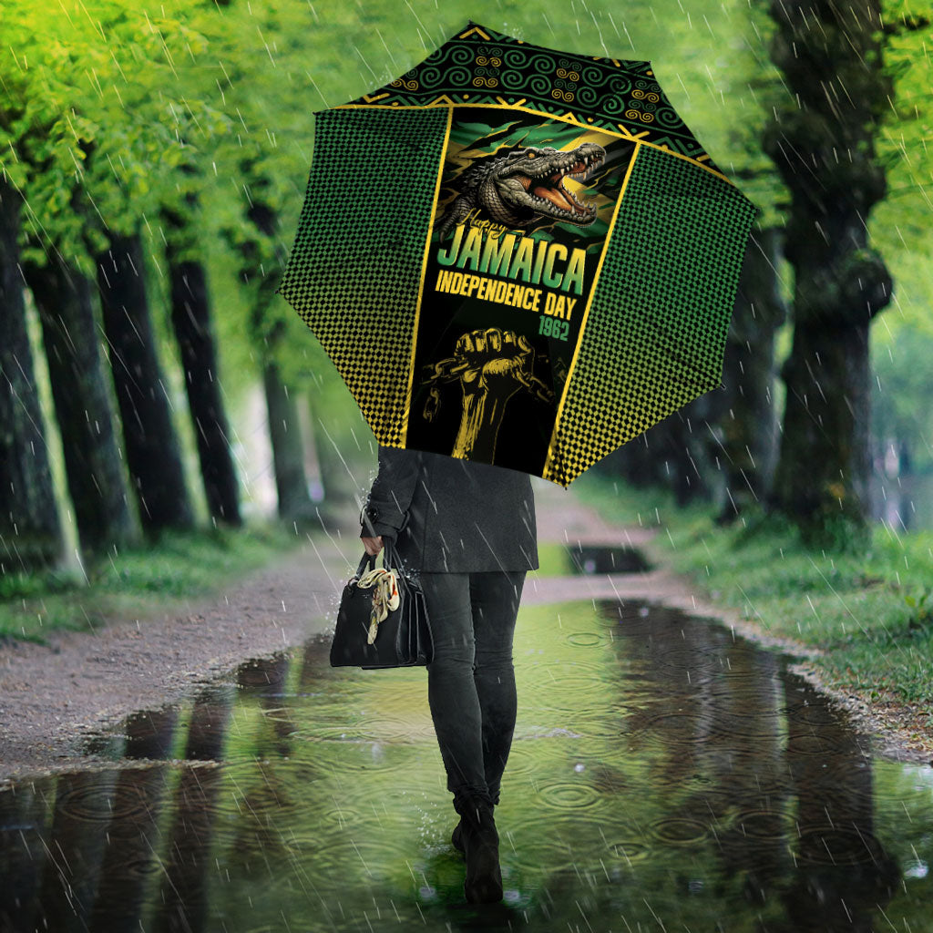 Jamaica Independence Day Umbrella Crocodile Broken Chain Freedom