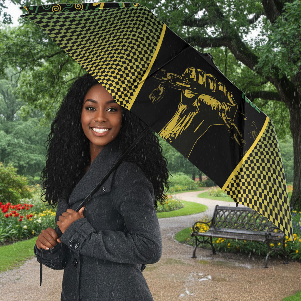 Jamaica Independence Day Umbrella Crocodile Broken Chain Freedom