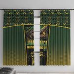 Jamaica Independence Day Window Curtain Crocodile Broken Chain Freedom