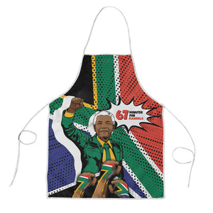 Nelson Mandela Birthday Apron 67 Minutes South Africa Flag Comic