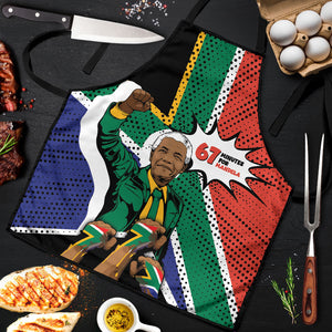 Nelson Mandela Birthday Apron 67 Minutes South Africa Flag Comic