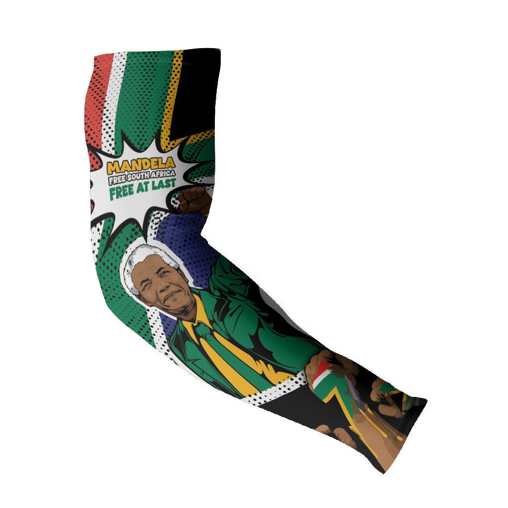 Nelson Mandela Birthday Arm Sleeves 67 Minutes South Africa Flag Comic