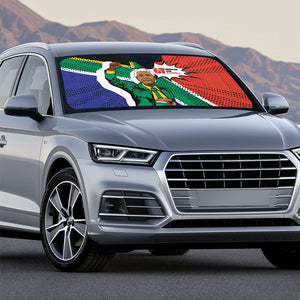 Nelson Mandela Birthday Auto Sun Shade 67 Minutes South Africa Flag Comic