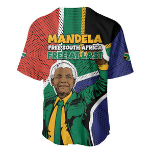 Nelson Mandela Birthday Baseball Jersey 67 Minutes South Africa Flag Comic