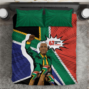 Nelson Mandela Birthday Bedding Set 67 Minutes South Africa Flag Comic