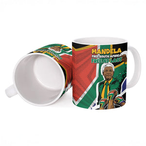 Nelson Mandela Birthday Ceramic Mug 67 Minutes South Africa Flag Comic
