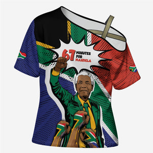 Nelson Mandela Birthday Cross Shoulder Shirt 67 Minutes South Africa Flag Comic