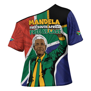 Nelson Mandela Birthday Cross Shoulder Shirt 67 Minutes South Africa Flag Comic