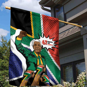 Nelson Mandela Birthday Garden Flag 67 Minutes South Africa Flag Comic