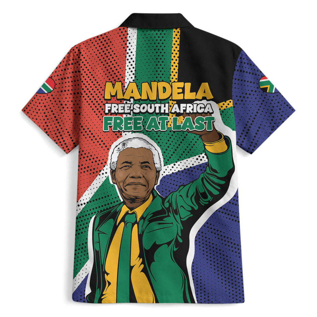 Nelson Mandela Birthday Hawaiian Shirt 67 Minutes South Africa Flag Comic