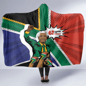 Nelson Mandela Birthday Hooded Blanket 67 Minutes South Africa Flag Comic