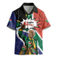 Nelson Mandela Birthday Kid Hawaiian Shirt 67 Minutes South Africa Flag Comic