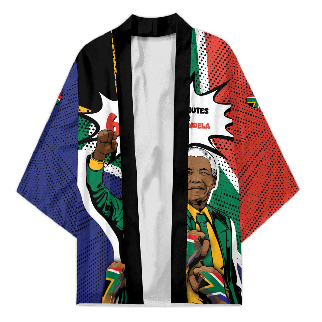 Nelson Mandela Birthday Kimono 67 Minutes South Africa Flag Comic