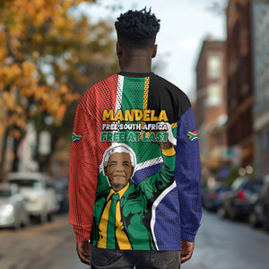 Nelson Mandela Birthday Long Sleeve Shirt 67 Minutes South Africa Flag Comic