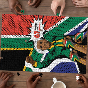 Nelson Mandela Birthday Puzzle 67 Minutes South Africa Flag Comic
