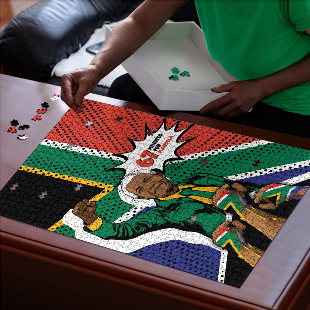Nelson Mandela Birthday Puzzle 67 Minutes South Africa Flag Comic
