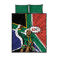 Nelson Mandela Birthday Quilt Bed Set 67 Minutes South Africa Flag Comic