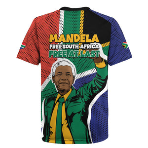 Nelson Mandela Birthday Rugby Jersey 67 Minutes South Africa Flag Comic