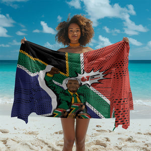 Nelson Mandela Birthday Sarong 67 Minutes South Africa Flag Comic