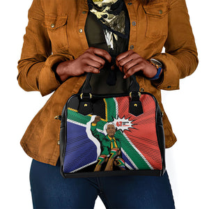 Nelson Mandela Birthday Shoulder Handbag 67 Minutes South Africa Flag Comic