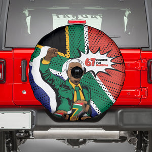 Nelson Mandela Birthday Spare Tire Cover 67 Minutes South Africa Flag Comic