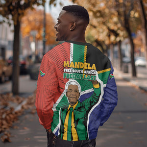 Nelson Mandela Birthday Sweatshirt 67 Minutes South Africa Flag Comic