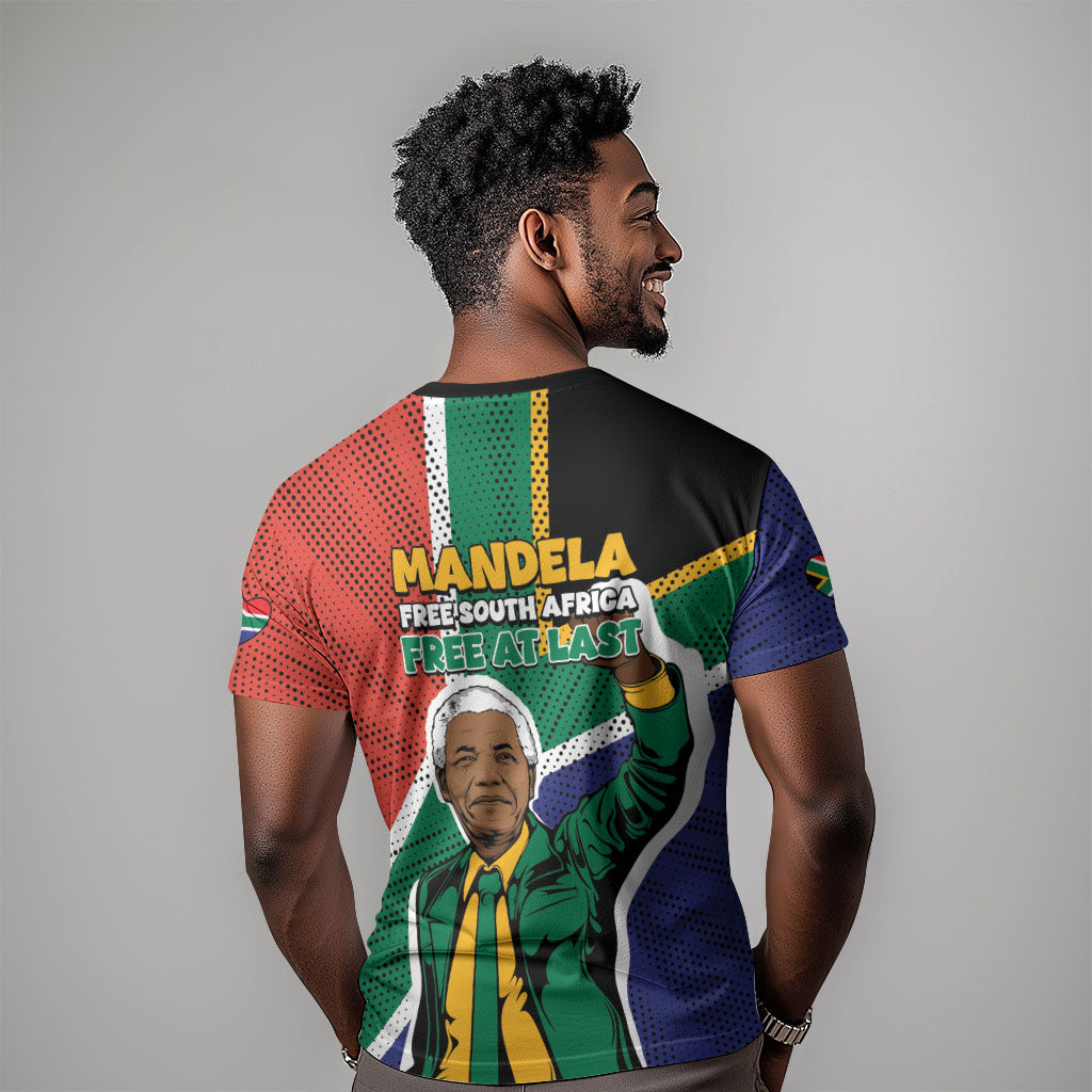 Nelson Mandela Birthday T shirt 67 Minutes South Africa Flag Comic
