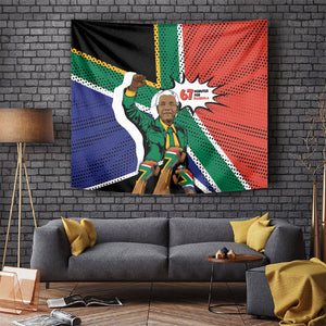 Nelson Mandela Birthday Tapestry 67 Minutes South Africa Flag Comic