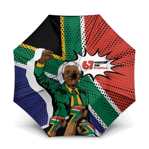 Nelson Mandela Birthday Umbrella 67 Minutes South Africa Flag Comic