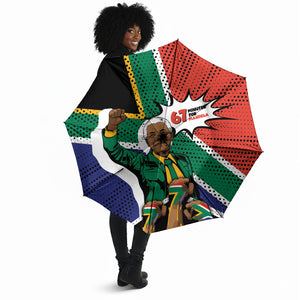 Nelson Mandela Birthday Umbrella 67 Minutes South Africa Flag Comic