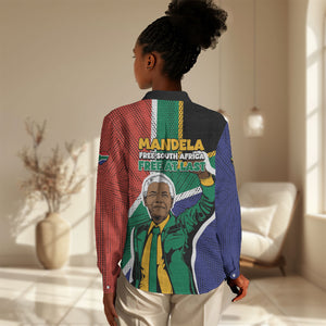 Nelson Mandela Birthday Women Casual Shirt 67 Minutes South Africa Flag Comic