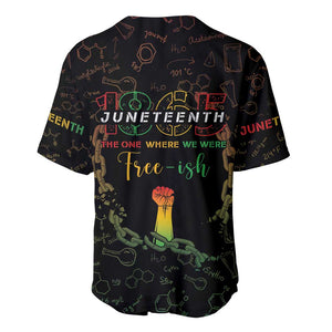 Juneteenth 1865 Baseball Jersey Unapologetically Black