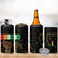 Juneteenth 1865 4 in 1 Can Cooler Tumbler Unapologetically Black