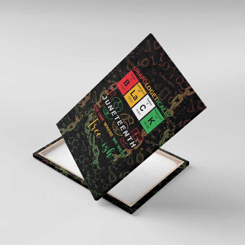 Juneteenth 1865 Canvas Wall Art Unapologetically Black