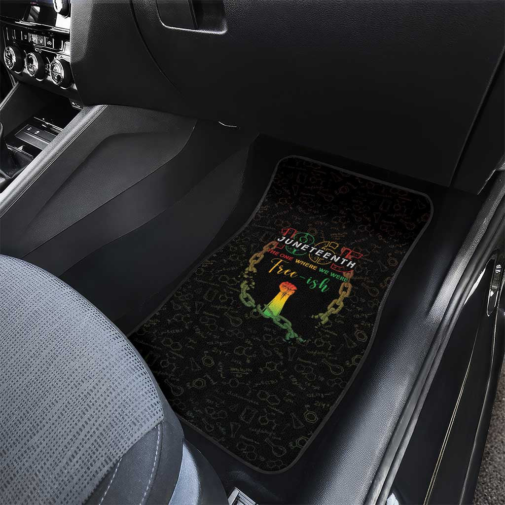 Juneteenth 1865 Car Mats Unapologetically Black