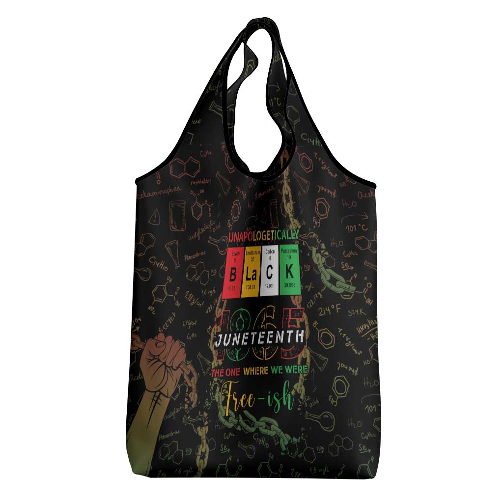 Juneteenth 1865 Grocery Bag Unapologetically Black