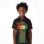 Juneteenth 1865 Kid Polo Shirt Unapologetically Black