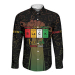 Juneteenth 1865 Long Sleeve Button Shirt Unapologetically Black