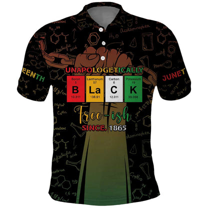 Juneteenth 1865 Polo Shirt Unapologetically Black