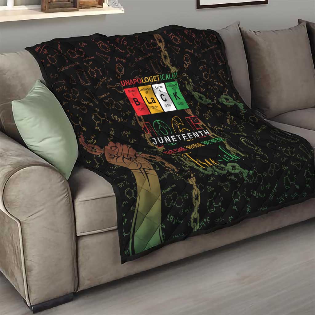 Juneteenth 1865 Quilt Unapologetically Black