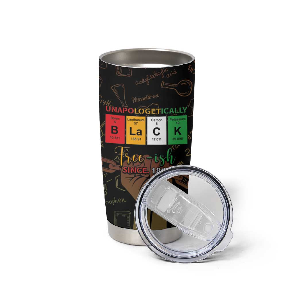 Juneteenth 1865 Tumbler Cup Unapologetically Black