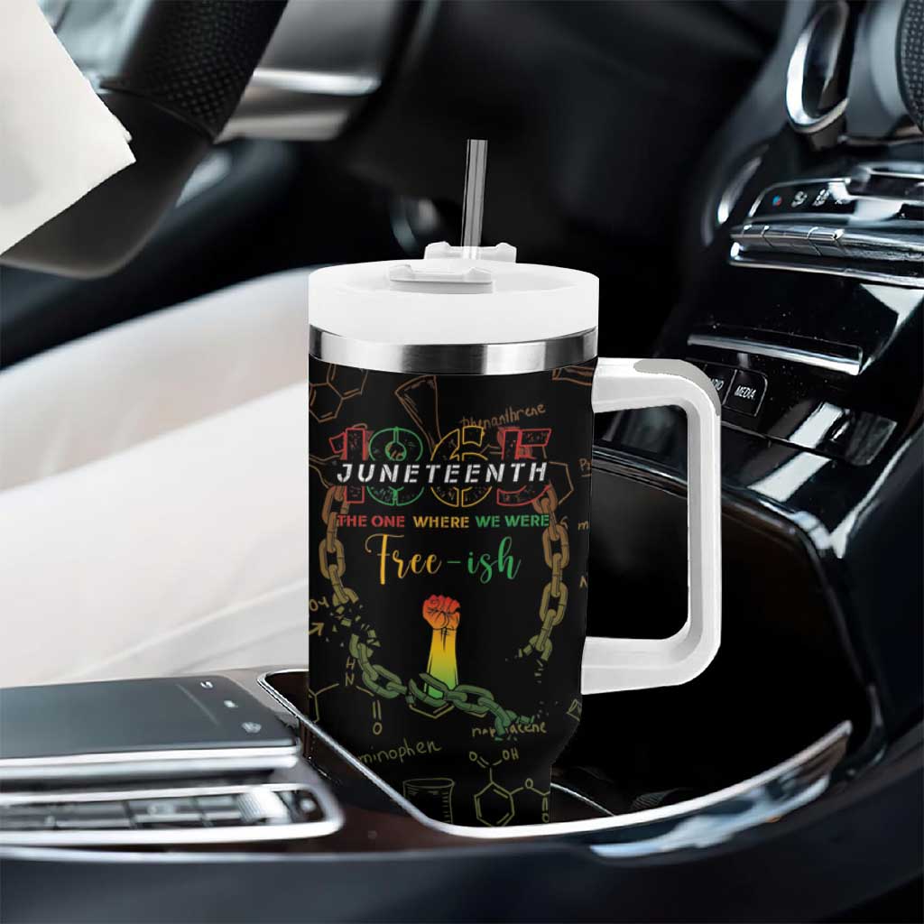 Juneteenth 1865 Tumbler With Handle Unapologetically Black