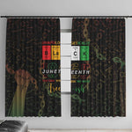 Juneteenth 1865 Window Curtain Unapologetically Black