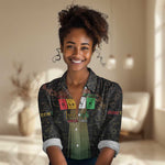 Juneteenth 1865 Women Casual Shirt Unapologetically Black