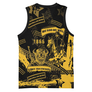 Buffalo Soldiers African American Basketball Jersey Military Urban Retro Style DT05