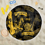 Buffalo Soldiers African American Beach Blanket Military Urban Retro Style - African Pride