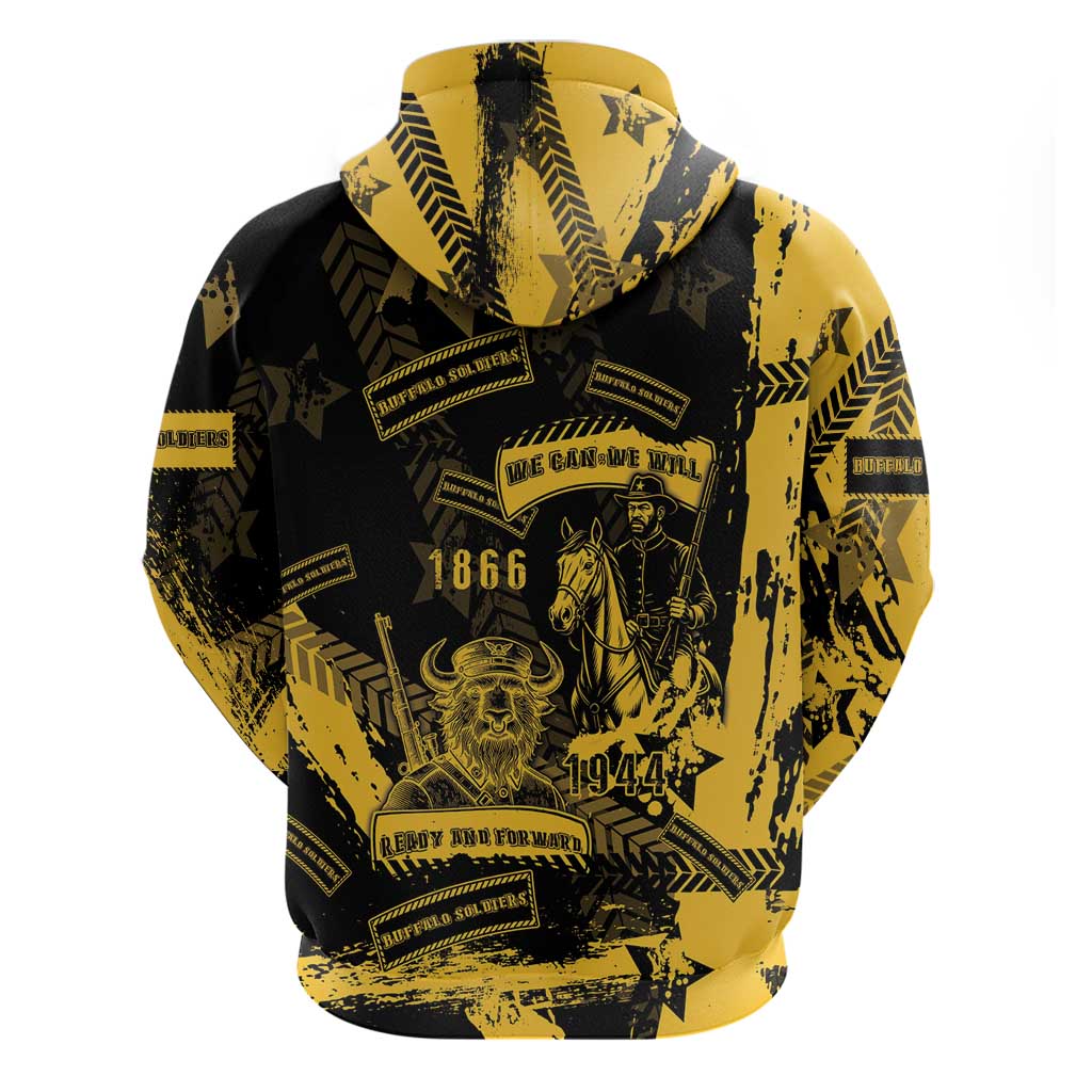 Buffalo Soldiers African American Hoodie Military Urban Retro Style - African Pride